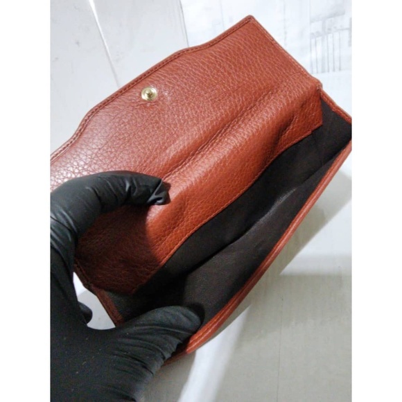 Authentic Gucci GG Canvas and Leather Continental Wallet Beige/Burgundy - Picture 11 of 16